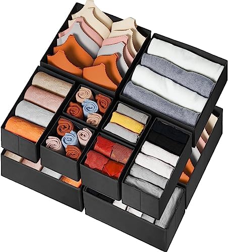 Criusia Drawer Organizer Clothes 12 Pack by Criusia