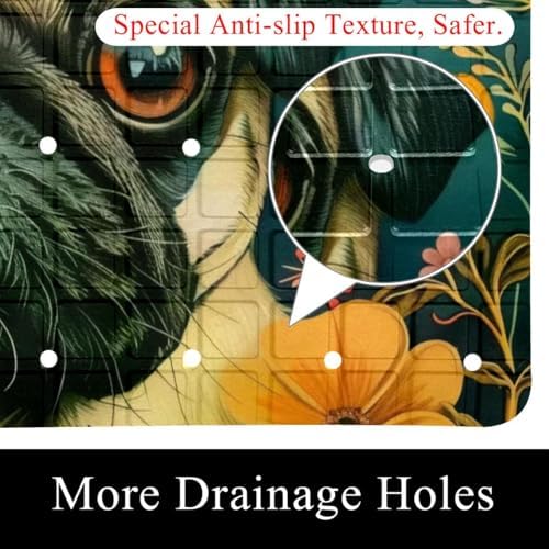 Non Slip Shower Mat Bathtub Mat 15.1x26.8 Inch, Quick Dry Bath Mat - Image 2