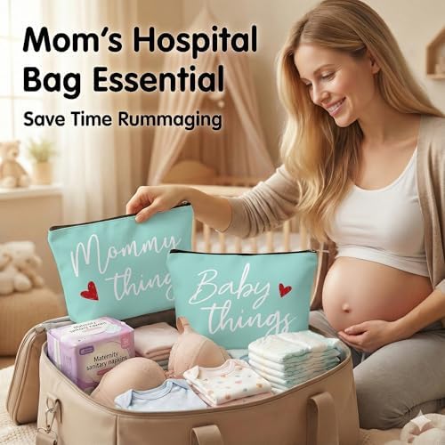 Mommy and Baby Matching Pouch Set, Mommy Things and Baby Things Bags, Gifts - Image 5