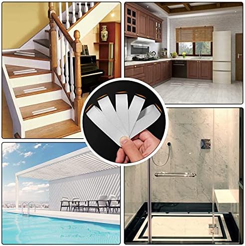 Kyerivs Anti Slip Strips Safety Shower Bathtub Non Slip Stickers （Clear） - Image 5