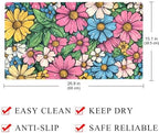 Shower Mat Non Slip, Colorful Flower Anti Slip Bath Mat - Image 4