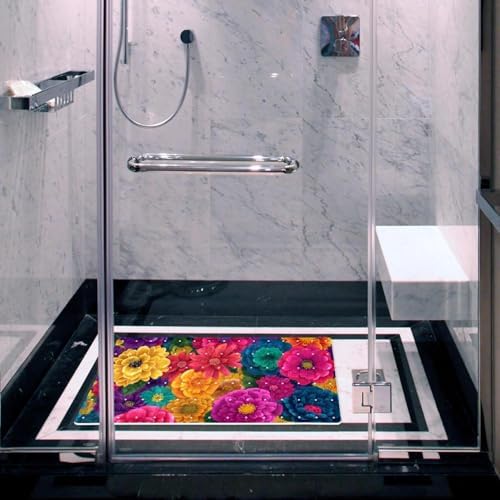 Non Slip Bathtub and Shower Mat 26.8x15.1 inch, Bath Mat - Image 6