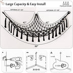 YKBU Stuffed Animal Toy Hammock Hanging- Macrame Toy Hammock - Image 6