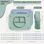2 Pack Silicone Baby Placemats - Image 2