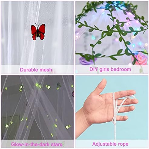 FIOBEE Bed Canopy for Girls Room - Image 5