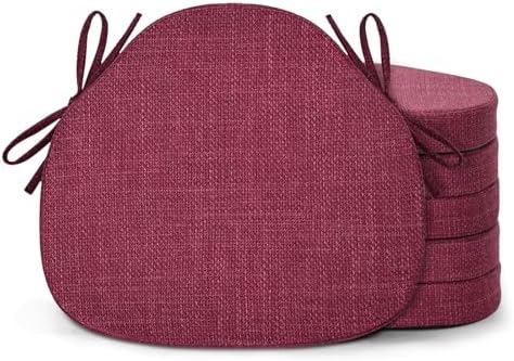 Shinnwa Dining Chair Cushions Set of 6, High-Resilience Foam Windsor Seat Pads by Shinnwa