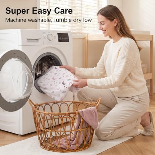 4 Pack Baby Crib Sheets for Girls - Image 7