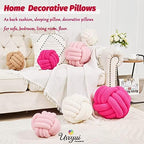 Uvvyui Knot Pillow Ball, Soft Home Decorative Pillows, Round Throw Pillow - Image 5