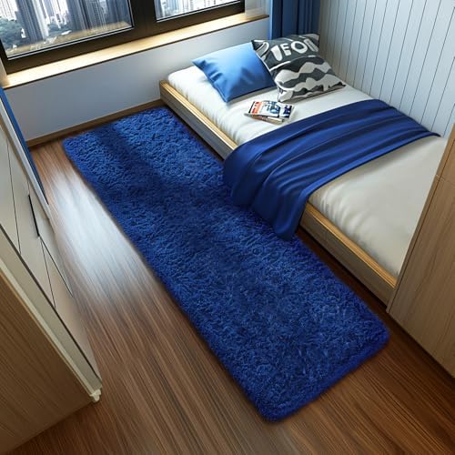 Ophanie Blue Runner Rug for Hallway, 2x6 Bedroom Bedside Living Room Rugs - Image 5