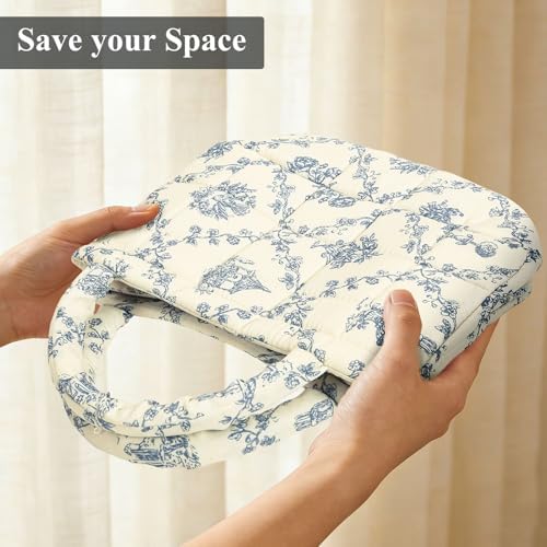 Small Storage Basket Organizer, Mini Fabric Floral Storage Baskets - Image 6