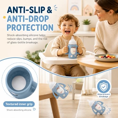 3 Pack Baby Bottle Handles & Holders - Image 4