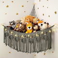 Macrame Stuffed Animal Storage by ANROYE