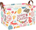 Easter Basket for Kid Large Empty Rectangular Cute Easter Gift Storage Basket by ASKETAM