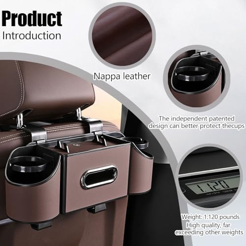 Back Seat Car Organizer, 4 in 1 Multifunctional Car Back Seat Storage Box - Image 4