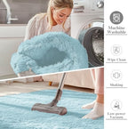 OLANLY Area Rugs for Living Room Bedroom, Machine Washable 4x5.9 ft Soft Fluffy - Image 2