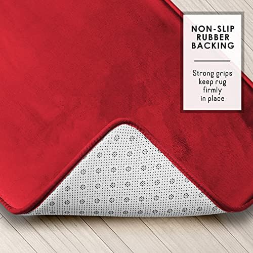 Clara Clark 2 Piece Bathroom Rugs, Velvet Memory Foam Bath Mat Set, Non-Slip - Image 4