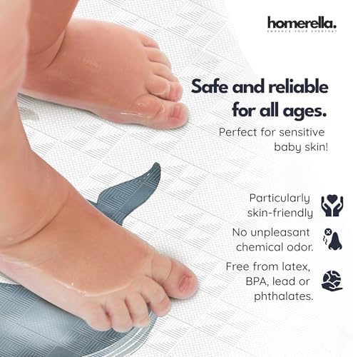 homerella Bathtub Mat Non Slip Kids 40x16 Baby Bath Mat Non Slip Anti Mold - Image 2