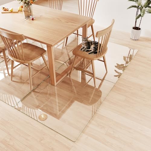 Tempered Glass Chair Mat for Carpet 48"x40", Floor Protector - Image 5