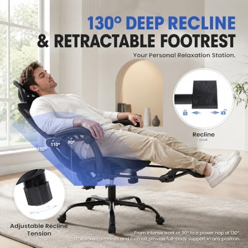 MALOL Ergonomic Mesh Office Chair - Image 7