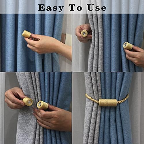 Magnetic Curtain Tiebacks Holdbacks Decorative Tie Backs - Image 4
