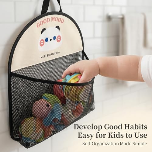 Good Mood Toddler Bath Toy Organizer, Large Capacity Baby Bathtub Toy Storage - Image 2