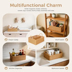 Rattan Diaper Caddy Organizer Changing Table Organizer - Image 6