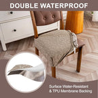 Genina Waterproof Chair Covers Set of 4, Dining Chair Cover - Image 3