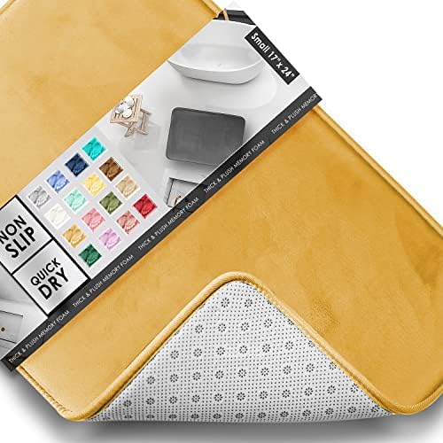 Clara Clark Bathroom Rugs, Velvet Memory Foam Bath Mat, Machine Washable Bath by ClaraClark