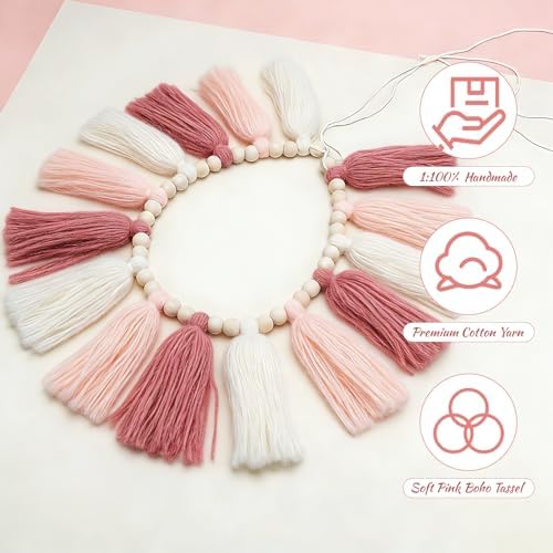 Boho Yarn Tassel Garland - Image 3