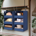 GRANNY SAYS 3-Shelf Hanging Closet Organizer, Foldable Storage - Image 5
