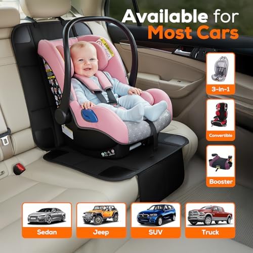 VLM Car Seat Protector for Child Car Seat, 600D Waterproof Padded Cover - Image 4
