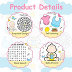 12PCS Baby Shower Coloring Placemats - Image 5