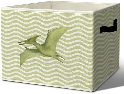 Vintage Dinosaur Boy Nursery Storage Bins Box by Unknown
