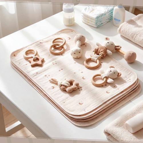 Hahafelt 5 Pcs Waterproof Changing Pad Liner - Image 2