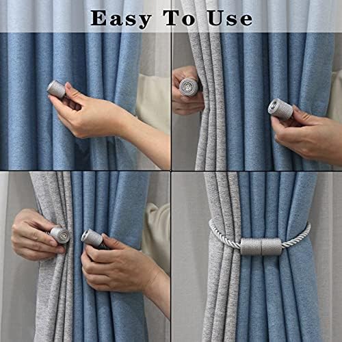 Magnetic Curtain Tiebacks Holdbacks Decorative Tie Backs - Image 4
