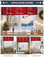 Vandarllin Christmas Tree Kitchen Curtains Valances - Image 6