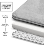 Clara Clark Bathroom Rugs, Velvet Memory Foam Bath Mat, Machine Washable Bath - Image 6