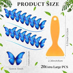 20 Pcs Non Slip Bathtub Stickers Anti Slip Shower Stickers Butterfly Anti Skid - Image 2