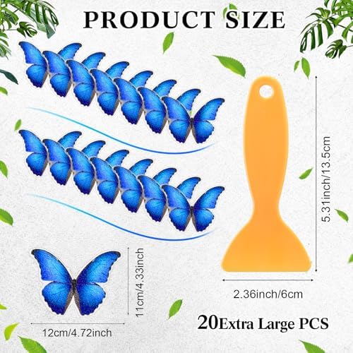 20 Pcs Non Slip Bathtub Stickers Anti Slip Shower Stickers Butterfly Anti Skid - Image 2