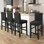Fuloon Waterproof Barstool Covers Chair Slipcovers, 4 Pack - Image 2