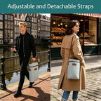 Tirrinia 2 Bottle Insulated Wine Tote Carrier Bag - Image 5