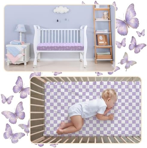 Moukeren 4 Pcs Crib Sheets 52"x28" - Image 3