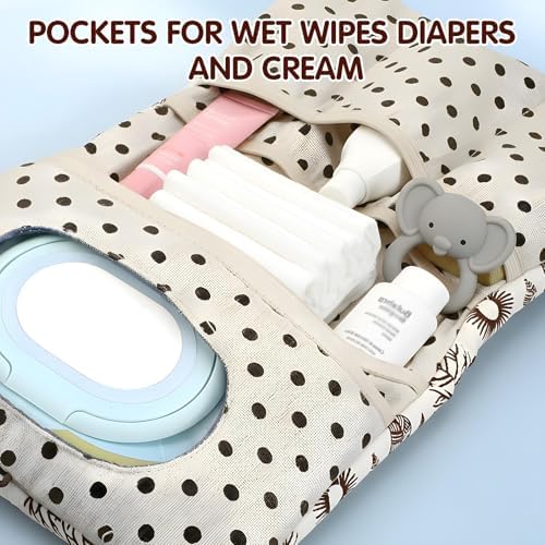 Baby Diaper Bag Organizer 2 in 1 Travel Diaper Bags, Foldable Compact Stroller - Image 5