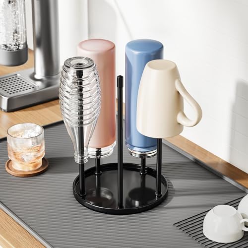 niffgaff Bottle Drying Rack – Ceramic Base Bottle Organizer - Image 4