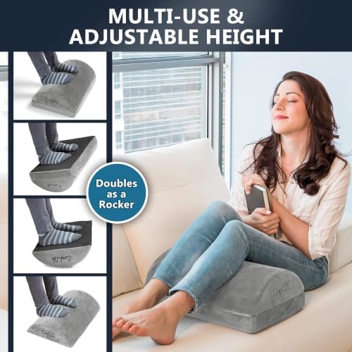 ComfiLife Foot Rest for Under Desk at Work – Adjustable Height Memory Foam Foot - Image 6