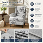 NILUOH Wingback Chair Covers 2-Piece, Armchair Slipcovers - Image 4