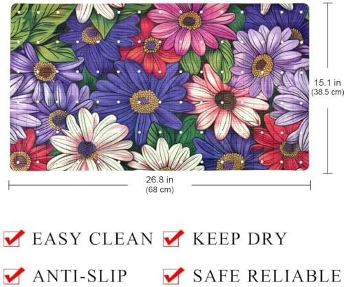 Non Slip Shower Mat Bathtub Mat 15.1x26.8 Inch, Quick Dry Bath Mat - Image 4