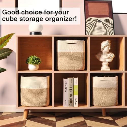 11 Inch Cube Storage Bins, 11x11 Organization Bins - Image 4