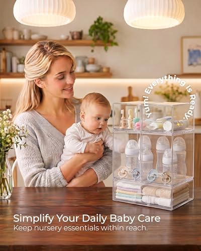 Stackable Storage Drawer Organizers Set of 5 - Image 5