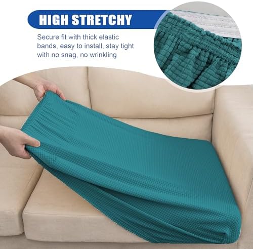 Water Resistant Couch Cushion Covers Stretch Sofa Seat Slipcover - Image 5